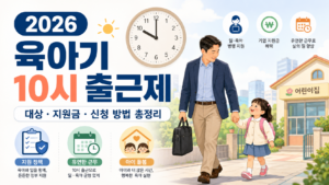 2026 육아기 10시 출근제란? 대상·지원금·신청 방법 총정리