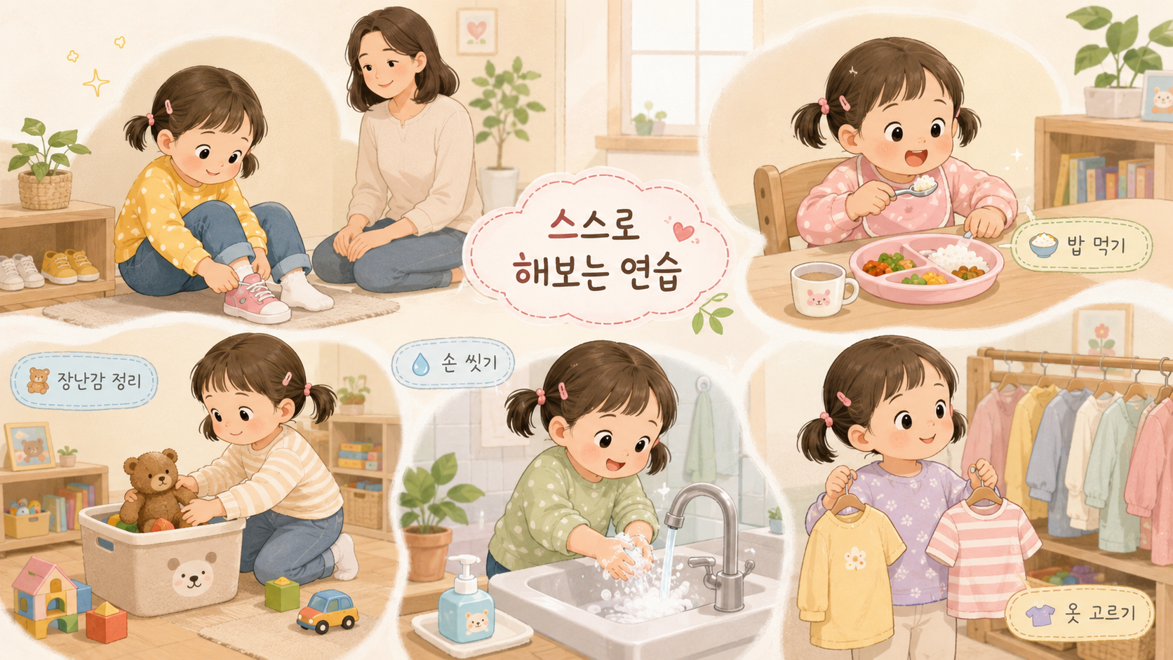 2세부터 5세까지 아이 자립심 발달 단계와 부모 역할