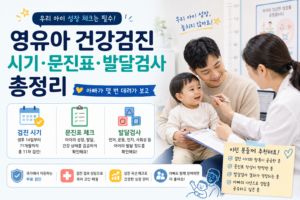영유아 건강검진 시기·문진표·발달검사 총정리 | 아빠가 몇 번 데려가 보고