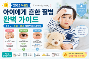 2026 여름철 아이에게 흔한 질병 완벽 가이드 | 수족구·눈병·모기 예방부터 치료까지
