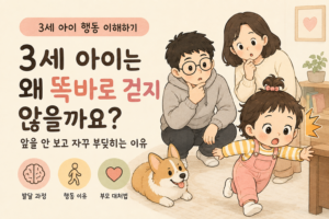 3세 아이는 왜 똑바로 걷지 않을까요?｜앞을 안 보고 자꾸 부딪히는 이유