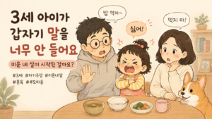 3세 아이가 갑자기 말을 너무 안 들어요｜미운 네 살이 시작된 걸까요?