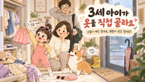 3세 아이가 옷을 직접 골라요｜고집이 세진 걸까요, 취향이 생긴 걸까요?